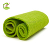 Paño de fibra de celulosa verde, estropajo, paño de esponja de nailon en rollos, materia prima para esponjas para lavar platos de cocina